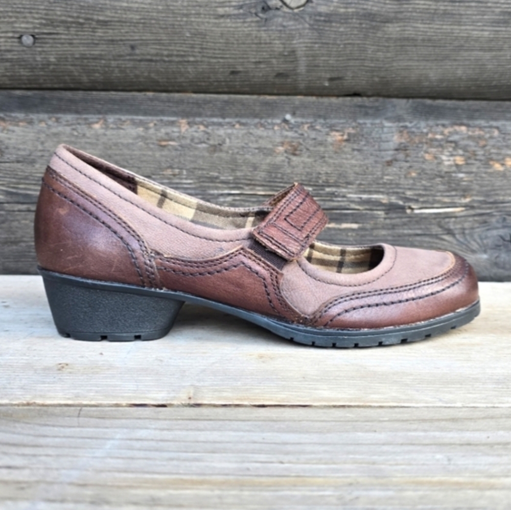 Naturalizer Hollace Dark Academia Leather Mary Jane Comfort Block Heel 7M